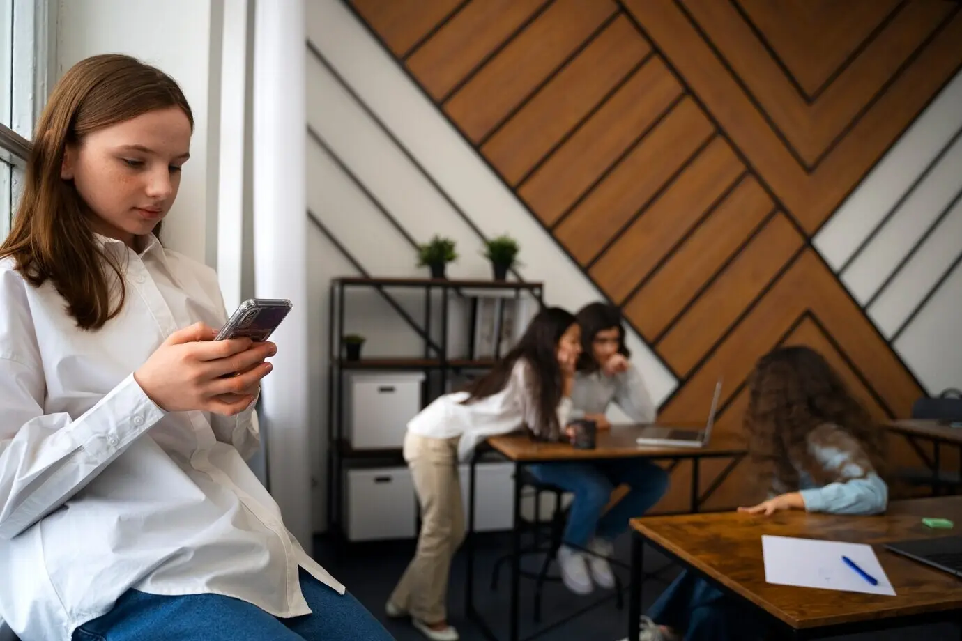 Подросток подвергается кибертравле.